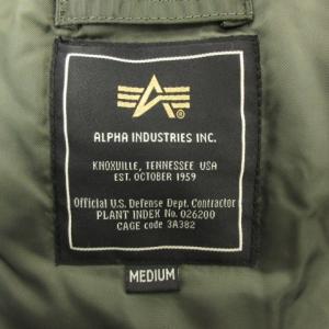 ALPHA INDUSTRIES N-3B フライトジャケット 20024 M カーキ