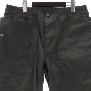 SASSAFRAS FALL LEAF PANTS West Ponit  ロゴコットンパンツ グレー