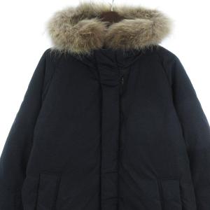 BEAUTY&YOUTH UNITED ARROWS 02250219490 小松マテーレ ダウンジャケット ファー L ネイビー