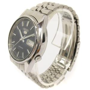 SEIKO 7S26-6000 ファイブ 腕時計 自動巻き アナログ ラウンド デイトカレンダー シルバー系