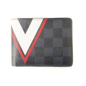 LOUIS VUITTON ダミエコバルト ポルトフォイユ スレンダー アメリカズカップ 2017 二つ折り財布 ネイビー