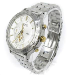 SEIKO SPIRIT 腕時計 アナログ クオーツ ワールドタイム 6M15-7010 デイト シルバー系 SMV