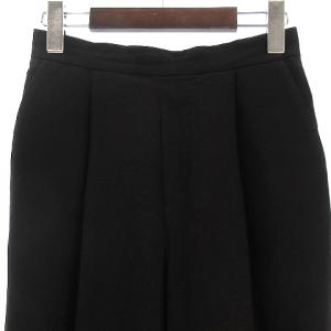 ENFOLD 17SS 300AS331-3110 リネンライクゴムジョッパーズパンツ タック 38 ブラック