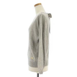 BLUE LABEL CRESTBRIDGE Vネッククレストブリッジチェックニット グレー