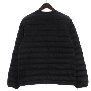 DANTON 18AW ロゴナイロンインナーダウンジャケット ブラック