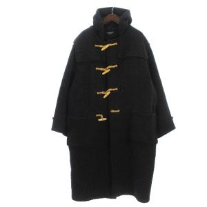 ダッフルコート ロング ウール イギリス製 ブラック アウター SMV