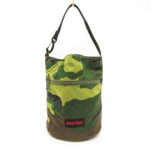 BRIEFING DUAL DRAWSTRING POUCH 巾着バッグ 2WAY カモフラ ブラック カーキ SMV