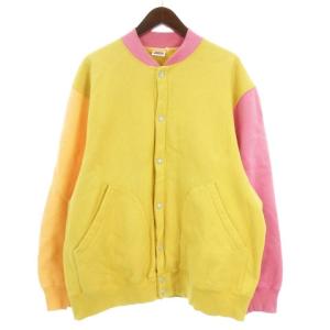 Levi's FLEECE CARDIGAN LEMON ORANGE PINK TAN カーディガン イエロー