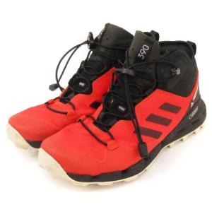 adidas CQ1737 トレッキングシューズ テレックス ファスト ミッド ゴアテックス サラウンド ハイレゾレッド コアブラック 26.5