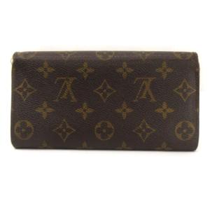 LOUIS VUITTON M61734 モノグラム ポルトフォイユ・サラ 長財布 ブラウン