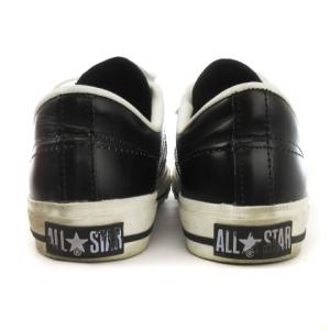 CONVERSE オールスター ワンスター レザー スニーカー 日本製 ローカット ブラック ホワイト 7 靴 SMV