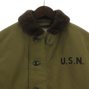 THE REAL McCOY'S TYPE N-1 DECK JACKET U.S.N. MJ13111 カーキ 36