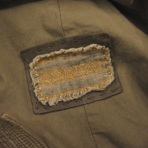 Ermanno Scervino M-65 ミリタリージャケット ジップアップ スタンドカラー コットン 無地 カーキ 48 SMV