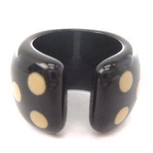 CHANEL ココマーク リング 指輪 ドット ブラック ゴールド ベージュ