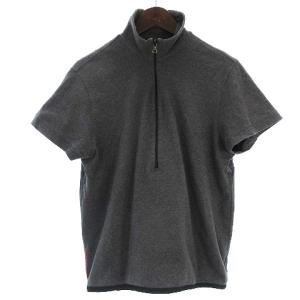 ワンポイントロゴポロシャツ M グレー