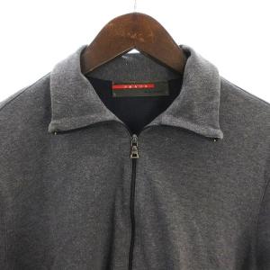 PRADA SPORT ワンポイントロゴポロシャツ M グレー