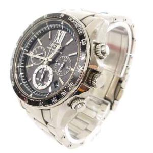 SEIKO BRIGHTZ 8B82-OAJO 腕時計  電波 ソーラー クロノグラフ シルバー