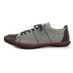 SPINGLE MOVE SPM-226 スニーカー グレンチェック レザー 28.5cm グレー