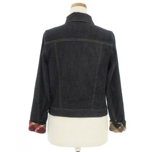 BLUE LABEL CRESTBRIDGE 17SS 裏地チェックデニムジャケット 36 インディゴ