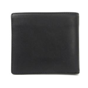 HUNTING WORLD 二つ折り 財布 レザー ロゴ 型押し ブラック