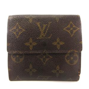 LOUIS VUITTON M61652 モノグラム ポルトモネビエカルトクレディ 二つ折り Wホック 小銭入れ ブラウン