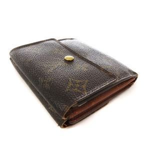 LOUIS VUITTON M61652 モノグラム ポルトモネビエカルトクレディ 二つ折り Wホック 小銭入れ ブラウン