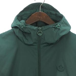 adidas 20FW REGEN ブロック シェル ジャケット フード ロゴ プリント 裏地メッシュ GE1348 グリーン M SMV