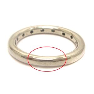 agete 指輪 SILVER プラチナ Pt200 0.11ct 9号 シルバー