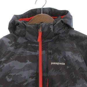 Patagonia Snowshot Insulated Jacket Boys 中綿ジャケット 迷彩 カモフラ フード 68480 紺 ネイビー