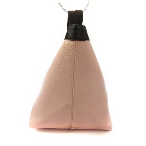 Hervé Chapelier コーテッドキャンバススクエアトート ハンドバッグ 舟型 ピンク