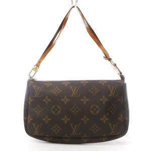 LOUIS VUITTON M51980 モノグラム ポシェット アクセソワール ハンドバッグ アクセサリーポーチ  ブラウン