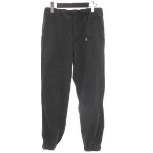 ジョガーパンツ フリースニット ジッパーフライ 無地 GMP-16F128 グレー