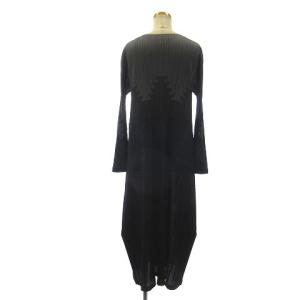 PLEATS PLEASE ISSEY MIYAKE ISSEY MIYAKE PP56-JH524 ワンピース 幾何学模様 ブラック
