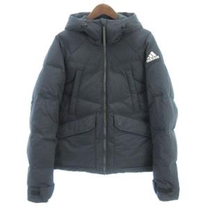 ビッグバッフル ダウンジャケット フーディ 黒 M