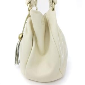 FURLA ハンドバッグ トートバッグ ギャザー タッセル アイボリー エクリュ系 SMV