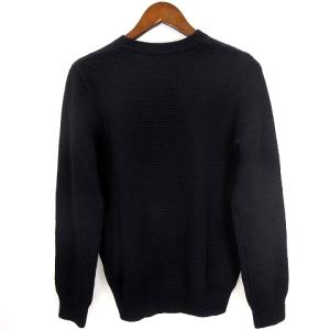 A.P.C. コットンニット セーター ローゲージ クルーネック 長袖 紺 S