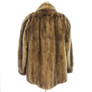 SAGA MINK MESSALA 銀サガ ショートコート ミンク ファー 茶 ブラウン 15 アウター 大きいサイズ SM0