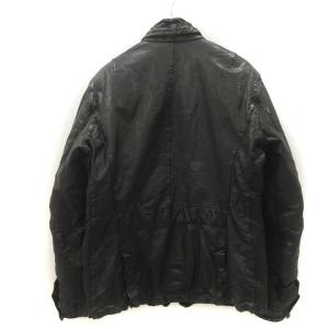 Neil Barrett ライダースジャケット ダウン レザー ウォッシャブル加工 M 黒