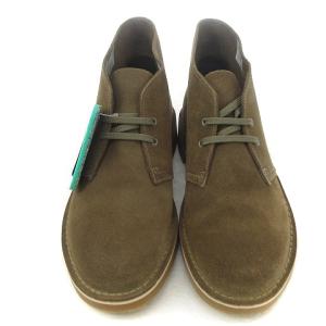 Clarks Bushacre 3 チャッカーブーツ レースアップ スエード ブラウン UK9