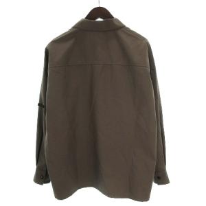 N.HOOLYWOOD オープンカラーシャツ 長袖 ウール混 モカ 36