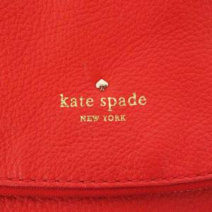 kate spade new york 2WAY ショルダーバッグ ストラップ付き レザー ロゴ コーラルレッド 鞄 SM0