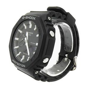CASIO G-SHOCK 腕時計 GA-2100-1AJF アナデジ クォーツ カーボンコアガード 防水 ブラック ホワイト