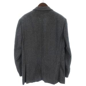 CORNELIANI SUPER 130'S スーツ セットアップ テーラードジャケット シングル 2B パンツ スラックス ウール グレー 50