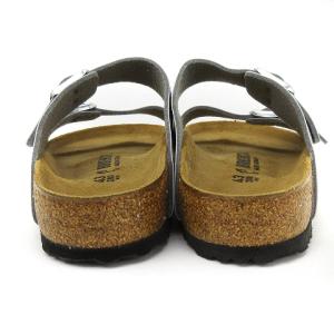 BIRKENSTOCK Arizona アリゾナ サンダル コンフォート レギュラー フラット コルク レザー シルバー 43 SM0