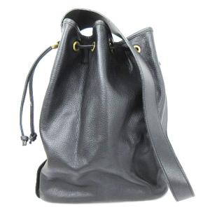 ショルダーバッグ ワンショルダー 肩掛け レザー フランス製 ブラック SM0