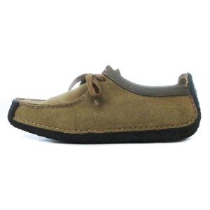 Clarks ワラビー モカシンシューズ クレープソール スエード ベージュ 4.5 SM0