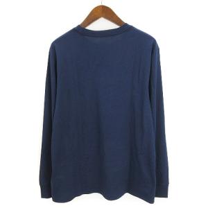 POLO RALPH LAUREN カットソー ロンT ロゴ ポニー プリント 長袖 紺 ネイビー XL 170 SM0