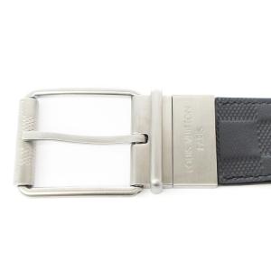 LOUIS VUITTON アンフィニ サンチュール ダミエ プリント リバーシブル ベルト M9150 黒