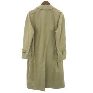 Aquascutum ステンカラーコート 長袖 ラグランスリーブ ライナー付き 撥水加工 コットン 裏地チェック ベージュ 6F アウター SM0