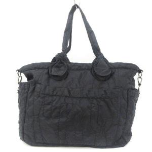 MARC by MARC JACOBS ロゴキルティング 2WAY トートバッグ ショルダー ブラック